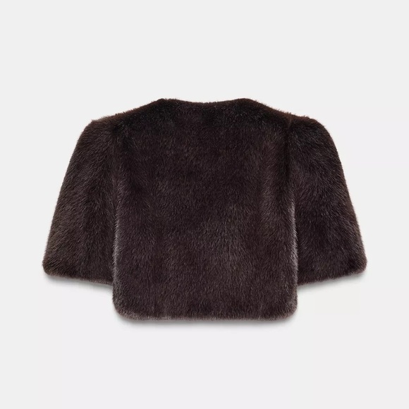 Zara ZW COLLECTION LIMITED EDITION FAUX FUR JACKET - Picture 8 of 11